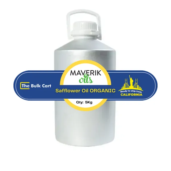 A 5 Kg Bulk Packaging of High-Oleic Organic Safflower Oil by Maverik Oils - Premium Beauty and Personal Care Product